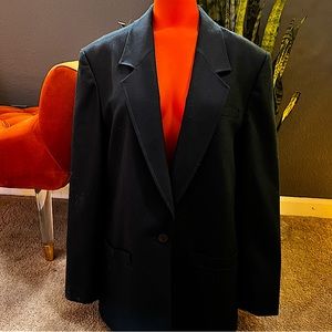 Vintage Pendleton Wool Blazer | Men’s Blazer, Navy | Oversized Blazer for Women